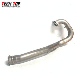 Tubo de titanio ligero para motocicleta <span class=keywords><strong>Supermoto</strong></span> de 4 tiempos todoterreno, para Husqvarna <span class=keywords><strong>701</strong></span> Enduro, Husqvarna <span class=keywords><strong>701</strong></span> SMHeader, tubo de escape para motocicleta - Product Image 5