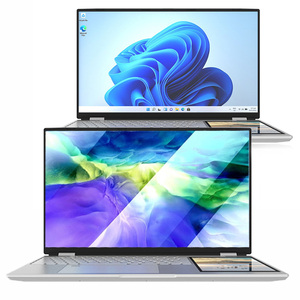 Ordinateur <span class=keywords><strong>portable</strong></span> professionnel en aluminium à double écran tactile ultra-fin 15,6'' + 7'' N100, 32 Go de RAM, 1 To/2 To SSD – Nouveauté en gros - Product Image 5