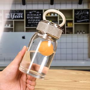 Rhinestone Decor Light Luxury Stylish Water Cup 2025 New Design High Borosilicate Glass Cup Heat Resistant Tea Steeping Mug - Product Image 3