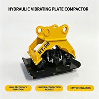 Compacteur à plaques vibrantes hydrauliques pour excavatrice de 1,5 à 40 tonnes, attache haute fréquence pour la construction routière pour machine compacte
