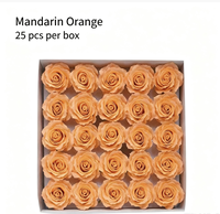 Fleur de savon artificielle parfumée en forme de rose, matériau pour bouquet DIY, idéal pour la création de cadeaux