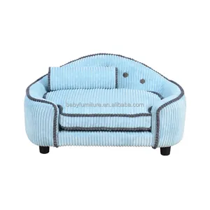 The Removable Dog Bed With Plush Cushions Also Makes It Easy To Wash Pet Furniture Handmade Cat And Dog Sofas