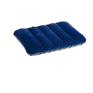 Oreiller gonflable portable carré imperméable 47x30cm pour camping extérieur, en peluche, fermeté moyenne, garnissage PVC, 300 fils/cm², lavable en machine - Product Image 6