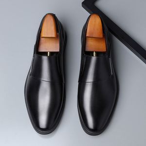 Zapatos de Vestir para Hombre 2026, Estilo Británico, Punta en Pico, Cuero Vacuno Suave, Color Blanco y Negro, Oxfords Formales para Negocios - Product Image 4