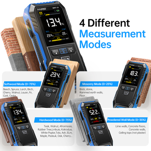 FNIRSI WMT-10 4-en-1 : Hygromètre inductif pour bois, détecteur d'humidité sans contact pour bois et murs, mesure non destructive de l'humidité - Product Image 3