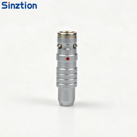 Connecteur circulaire métallique push-pull autobloquant, fiche aviation étanche haute précision série K, fiche multi-cœurs 4 broches