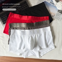 Celana Boxer Pria Terbaru Bahan Katun Rajut Solid, Bernapas, Merk Ternama