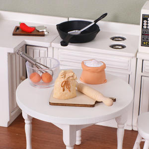 Accessori in Miniatura per Cucina di Casa delle Bambole, Giocattoli Alimentari in Miniatura, Pentole, Ciotole, Vassoi, Utensili da Cucina, Decorazioni Fai-da-Te - Product Image 2