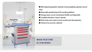 Mdica Bệnh viện Y tế di động xe đẩy bệnh viện ABS khẩn cấp giao hàng Y Tế durg xe đẩy - Product Image 2