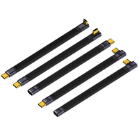 Câble de données USB C mâle à femelle Accord PD Charge rapide 240W 40Gbps FPC Cordon court Type-C 4.0 Port de courbure latérale Câble de charge