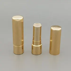 High Quality Metal Empty Lip Balm Gloss Tube Packaging Container Luxury Gold Aluminum Empty Lipstick Tubes