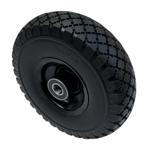 3.00-4 Solid PU Foam Wheel With Ball Bearing For <b>Tool</b> <b>Carts</b> Handcarts Machinery Equipment - Product Image 1