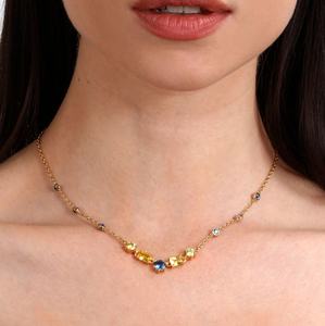 <span class=keywords><strong>Collana</strong></span> Milskye per Ragazze, Gioiello Semplice ed Elegante in Argento 925 e Oro 18k con Zircone Colorato <span class=keywords><strong>Morellato</strong></span> - Product Image 2