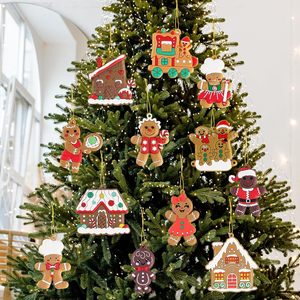 Decoración Navideña para el Hogar, Regalo de Navidad Único, Colgante de Resina Duradera con Forma de Árbol de Navidad y Galleta de Jengibre - Product Image 4