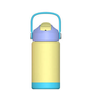 Vaso Personalizado con Tapa Colorida de 18oz/32oz, Recubrimiento en Polvo, Doble Pared, Aislado al Vacío, Botella de <span class=keywords><strong>Agua</strong></span> de Acero Inoxidable con Pajita - Product Image 5