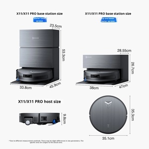 หุ่นยนต์ดูดฝุ่น X11 PRO รุ่น 19500Pa ระบบ AI เต็มรูปแบบ พร้อมฟังก์ชั่นล้างตัวเองด้วยน้ำร้อน ถูพื้นด้วยระบบ LDS เหมาะสำหรับใช้ในบ้านและโรงแรม - Product Image 5