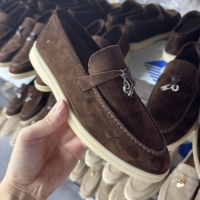 Chaussures habillées décontractées pour hommes et femmes 2026, style mocassins à enfiler, aspect daim, semelle Oxford, pour le bureau LP-918