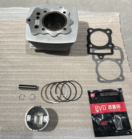 Kit cylindre complet NIXIMI Original Zongshen CG200 4 soupapes, refroidissement par eau, 4 temps, haute puissance pour moto et tricycle à 3 roues
