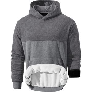 Sudadera con capucha de lana informal personalizada para hombre, sudadera cálida de manga larga con cremallera y antiarrugas, tallas XXS a XXL - Product Image 1