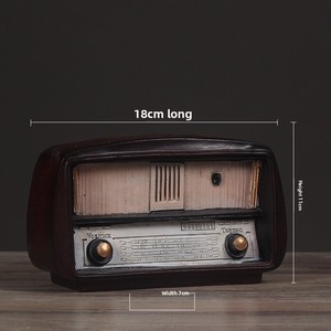 Kerajinan Resin antik yang ramah lingkungan, kerajinan Retro gaya Radio kuno dekorasi <span class=keywords><strong>Bar</strong></span> untuk dekorasi rumah