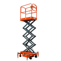 Plateforme de travail aérienne mobile hydraulique à ciseaux avec stabilisateurs pour la maintenance
