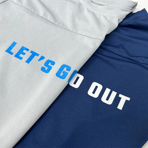 Camiseta cuadrada recortada personalizada, nueva sublimación, estampado de letras deportivas, manga corta, 100% poliéster, secado rápido, fútbol americano - Product Image 2