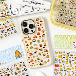 Autocollants de livre à main de dessin animé mignon Moe Yuji naturel 1 feuille par paquet autocollants de <span class=keywords><strong>film</strong></span> <span class=keywords><strong>d</strong></span>écoratifs pour enfants en PET - Product Image 2