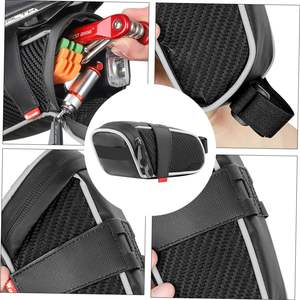 Free Sample Rear Seat <b>Cushion</b> Bag <b>Waterproof</b> Mountain Road Bicycle Saddle Tail Bag Bike Under Seat Pack - Product Image 3