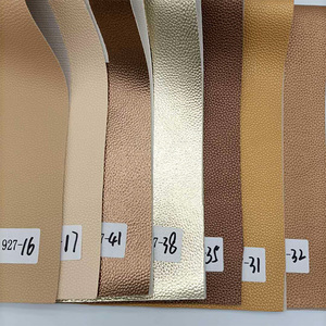 Simili cuir texturé grain <span class=keywords><strong>litchi</strong></span> de haute qualité, couleur métallique, en PU, tissu synthétique pour sacs et nœuds - Product Image 5