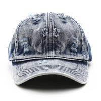 Gorra de Béisbol de Mezclilla Plana de Color Blanco Sólido Desgastada con Lavado al Agua para Mujer, Gorra de Sol Deportiva para Exteriores con Hebilla para Hombre