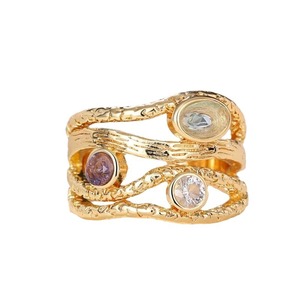 Anello con Gemma H343, Ametista Naturale Rotonda con Incastonatura a Castone, Anelli Unisex alla Moda, Gioielli Regalo - Product Image 6