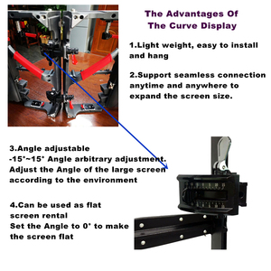 Venda Quente Painéis de <span class=keywords><strong>Display</strong></span> <span class=keywords><strong>LED</strong></span> Curvados em Cores Completas P3.9 P4.81 500x500mm 500x1000mm - Product Image 2
