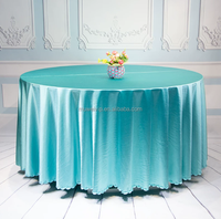 Housse de table ronde en soie unie élégante et moderne Muwei, satin lisse pour la décoration de mariage, banquet, fête ou événement