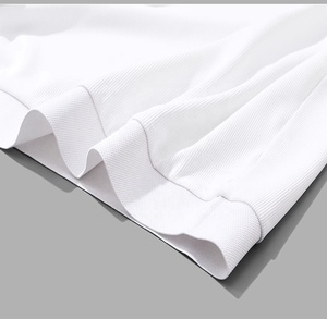 Venta caliente de alta calidad logotipo personalizado antiolor estiramiento acanalado cuello dobladillo hombres blanco Golf ropa tenis polos - Product Image 5