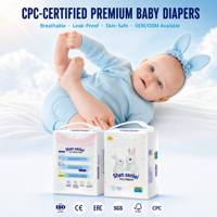 CPC-Zertifizierte Großhandels-Babywindeln mit Individuellen Aufdrucken, Weiche Atmungsaktive Einwegwindeln für Neugeborene und Säuglinge in Größen NB S M L XL im Großhandel