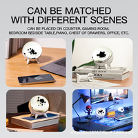 Lampe musicale magnétique à détection sonore Venom, visualisation musicale sans fil portable, compagnon de bureau, cadeau, alimentée par batterie