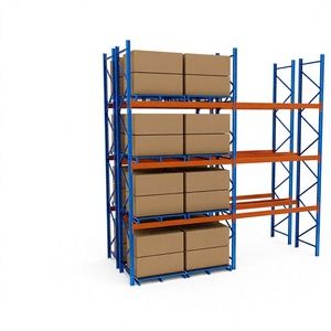 Sistema de Estanterías de Paletización Selectiva de Acero con Recubrimiento en Polvo, de 5 Niveles Ajustables, de Alta Resistencia Industrial, con Capacidad de Carga Alta y Estantes Multinivel - Product Image 3