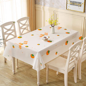 Plastik tischdecke mit Flanell rücken PVC-freie wasch bare Tischdecke Wisch bare auslaufs ichere Plastik tischdecken für Camping - Product Image 5