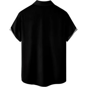 <b>Hawaiian</b> <b>Shirts</b> for <b>Men</b> Custom Logo Breathable Stand Collar Loose Fit Short Sleeve Beach & Resort Casual ODM <b>Shirts</b> - Product Image 2
