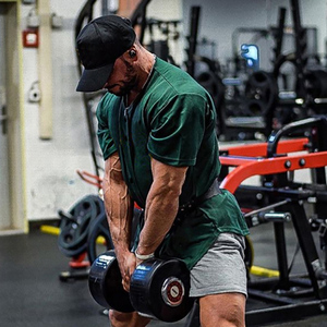 OEM Oversize 100% Polyester Cardigan Sans Col Maillot à Manches Courtes pour Fitness Sports Respirant Vêtements de Sport Tendance - Product Image 3