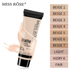 Base de Maquillaje Vegana Ligera MISS ROSE, Alta Hidratación, Fácil de Aplicar, Acabado Mate Natural, Crema de Alto Rendimiento - Product Image 4