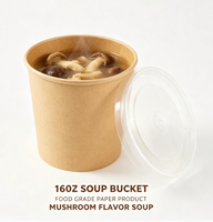 Bol à soupe en papier kraft jetable recyclable à paroi simple, vente en gros, pour la restauration et l'emballage à emporter