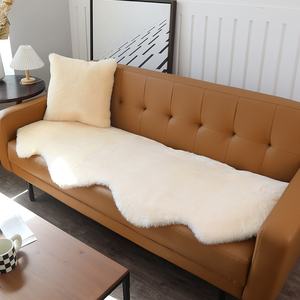 Tapis de sol domestique blanc pur en <span class=keywords><strong>peau</strong></span> de mouton véritable pour salon - Product Image 1