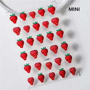 उच्च गुणवत्ता वाला प्यारा सजावट कार्टून फोम पफी स्टिकर स्ट्रॉबेरी पाफिन बच्चों के लिए - Product Image 4