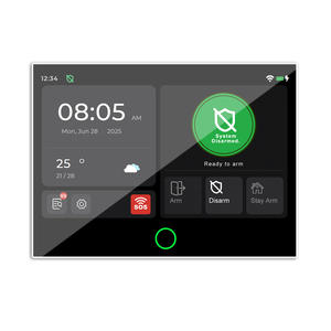 2025 mới nhất tuya cuộc sống thông minh vàng An ninh 7 inch màn hình lớn GSM Wifi hệ thống báo động với báo động chống trộm Tính năng Alexa giọng nói - Product Image 2