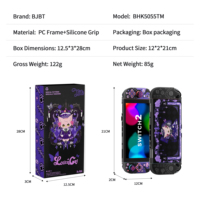 Coque de protection rigide en PC violet gothique personnalisée OEM pour Nintendo Switch 2 1 OLED avec coque de remplacement en silicone pour Joy-Con