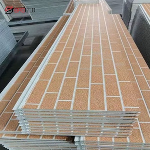 Paneles de Aislamiento Metálico <span class=keywords><strong>para</strong></span> Paredes Exteriores de PU de Fácil Instalación, Paneles de Techo Aislados con Espuma de PU, Paneles Sándwich Metálicos Tallados - Product Image 1