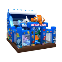 Château gonflable commercial Minye pour adultes, toboggan gonflable combiné, location pour fêtes, intérieur/extérieur, qualité parc océanique, PVC CE