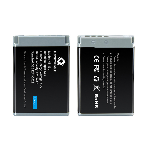 Digital Camera Battery NB-13L Li-ion Battery Pack OEM ODM Service