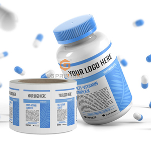 Etiquetas Adhesivas de Vinilo Personalizadas para Productos Médicos, Etiquetas de Papel para Botellas con Impresión UV, Productos para el Cuidado de la Salud - Product Image 5